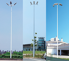 8米-15米半圓弧形LED投光燈照明中桿燈