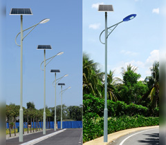 4米-6米大小桿單臂LED太陽能路燈