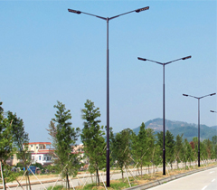 10米-12米大小桿轉接雙挑懸臂路燈桿