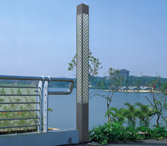 公園景區3米-5米LED方形景觀燈柱