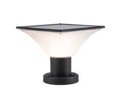 現代簡約LED太陽能柱頭燈圍墻燈